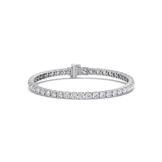Classic Round Diamond Tennis Bracelet Classic Round Diamond Tennis Bracelet - White