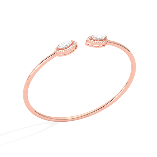 account-offers Marquise Cut Diamond Cuff Bracelet