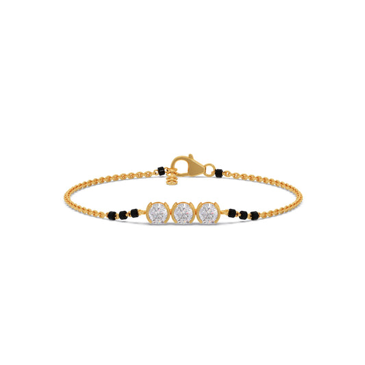 card-product Trinity Diamond Mangalsutra Bracelet