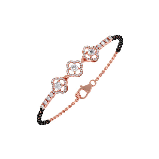 account-offers Triple Solitaire and Accent Diamond Mangalsutra Bracelet