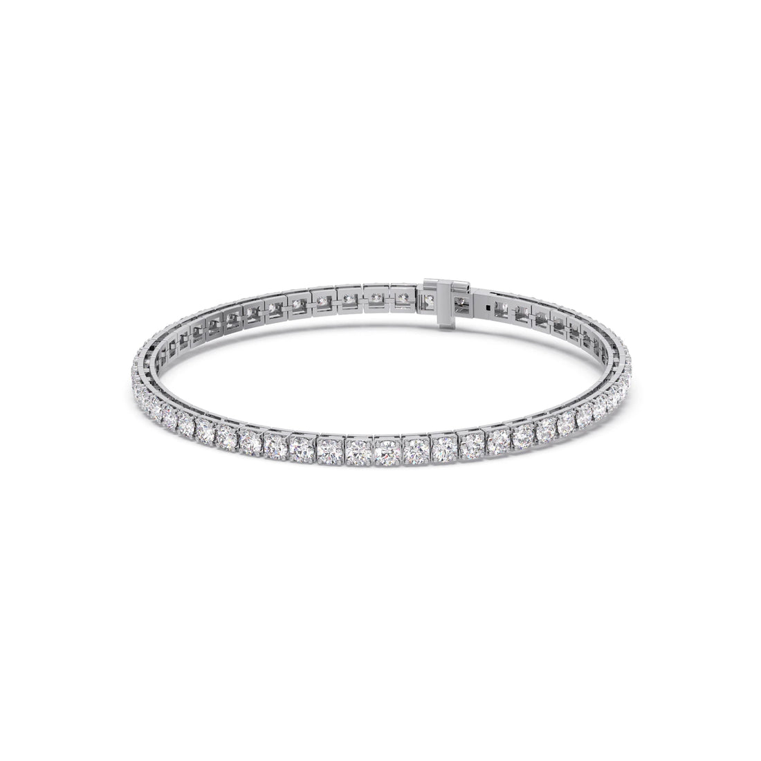 Luminance Link Round Diamond Tennis Bracelet