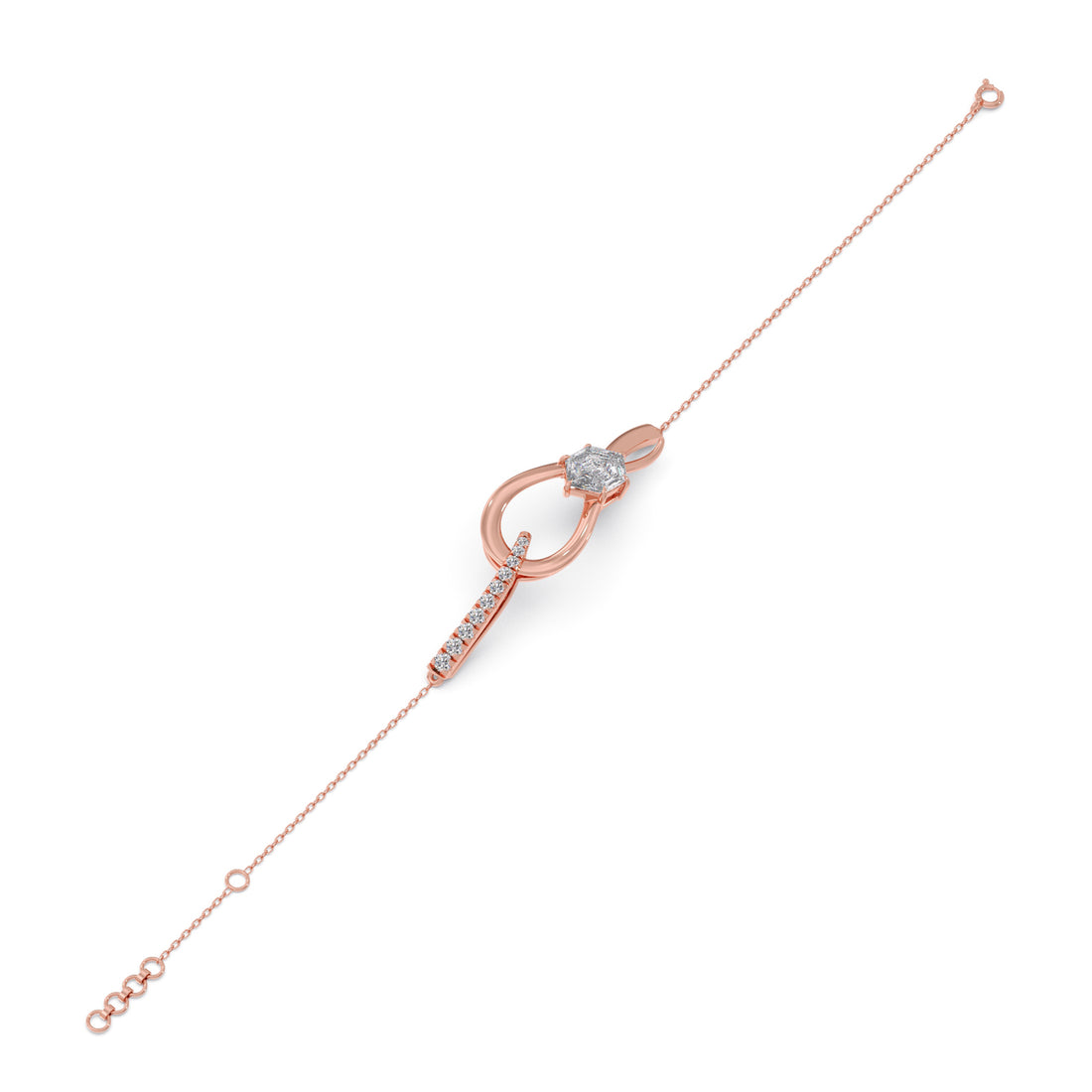 Hexa Loom Chain Bracelet