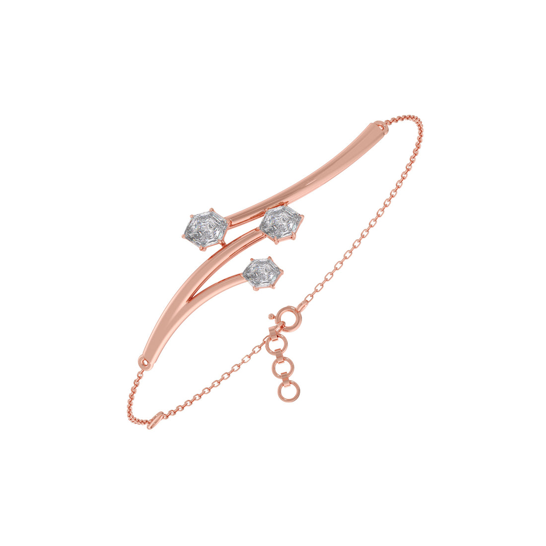 Hexa Twig Chain Bracelet