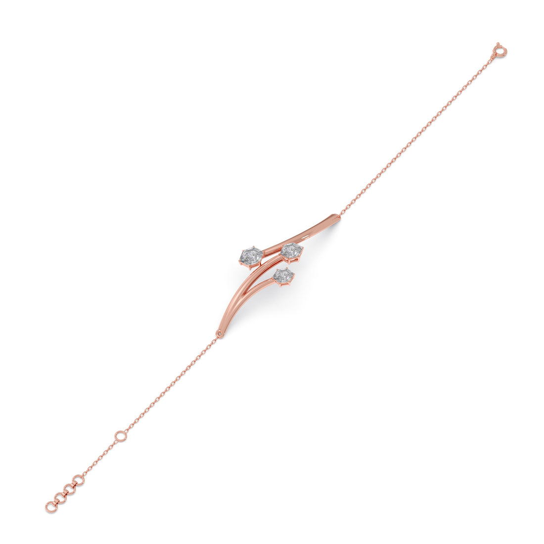 Hexa Twig Chain Bracelet