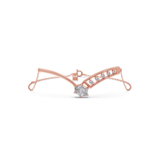 Hexa Horizon Chain Bracelet Hexa Horizon Chain Bracelet - Rose