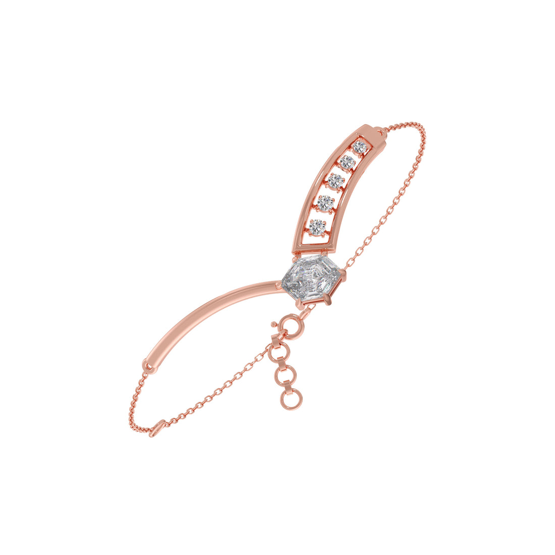 Hexa Horizon Chain Bracelet