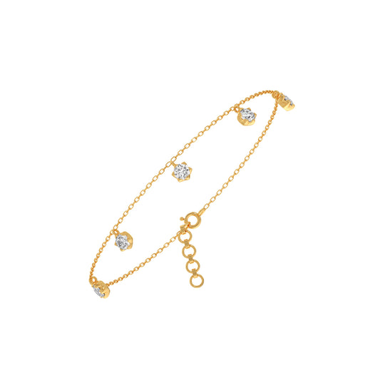 Classic Round Diamond Chain Bracelet Classic Round Diamond Chain Bracelet