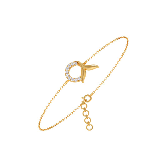 Mermaid Tail Diamond Chain Bracelet Mermaid Tail Diamond Chain Bracelet - Yellow