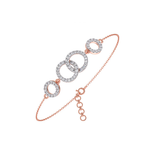 Circle Symphony Diamond Chain Bracelet Circle Symphony Diamond Chain Bracelet - Rose