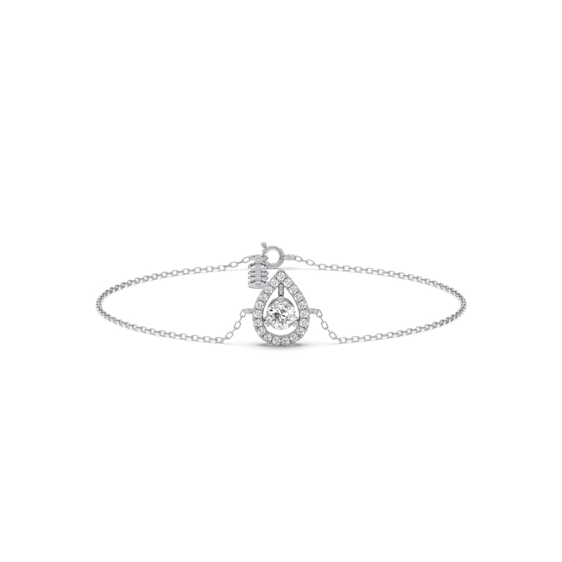 Pearluxe Halo Chain Bracelet