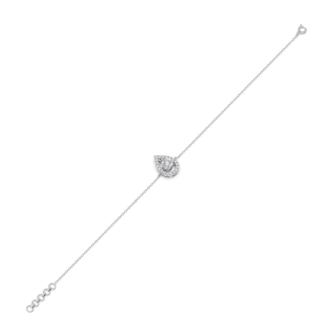Pearluxe Halo Chain Bracelet