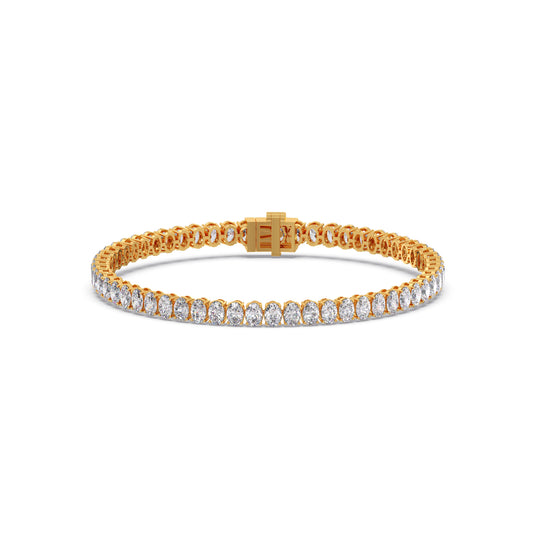 Endless Oval Tennis Bracelet Endless Oval Tennis Bracelet - Yellow