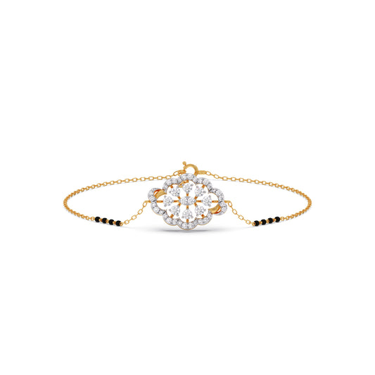 Amara Round Diamond Mangalsuta Bracelet Amara Round Diamond Mangalsuta Bracelet - Yellow