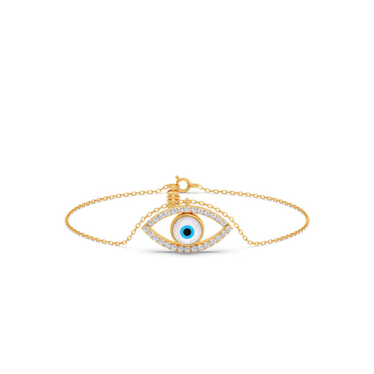 The Marquee Evil Eye Diamond Bracelet The Marquee Evil Eye Diamond Bracelet - Yellow
