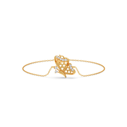 Lumi Butterfly Diamond Chain Bracelet Lumi Butterfly Diamond Chain Bracelet - Yellow