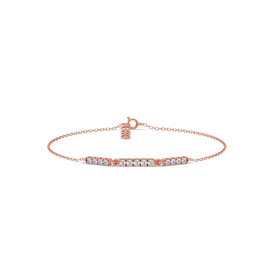 Sequence Diamond Chain Bracelet Sequence Diamond Chain Bracelet - Rose