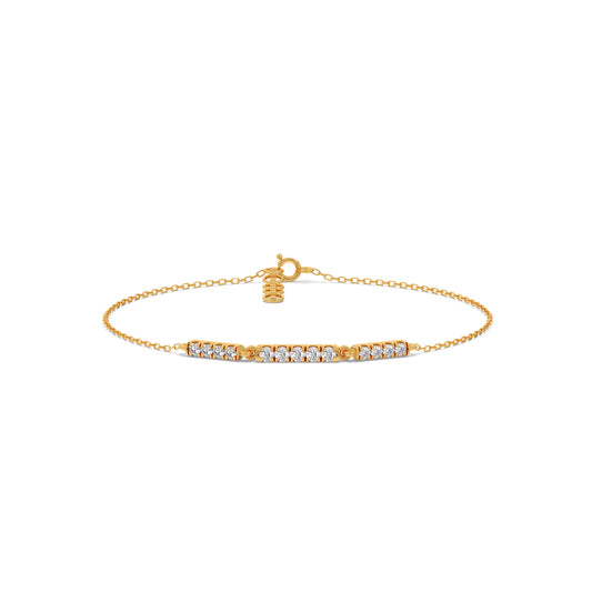 Sequence Diamond Chain Bracelet Sequence Diamond Chain Bracelet - Yellow