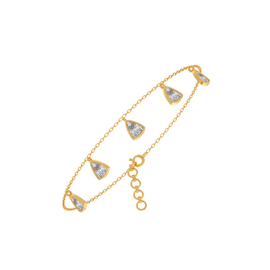 Curved Trillion Chain Bracelet Curved Trillion Chain Bracelet