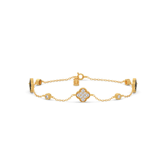 The Lucky Clover Diamond Bracelet The Lucky Clover Diamond Bracelet - Yellow