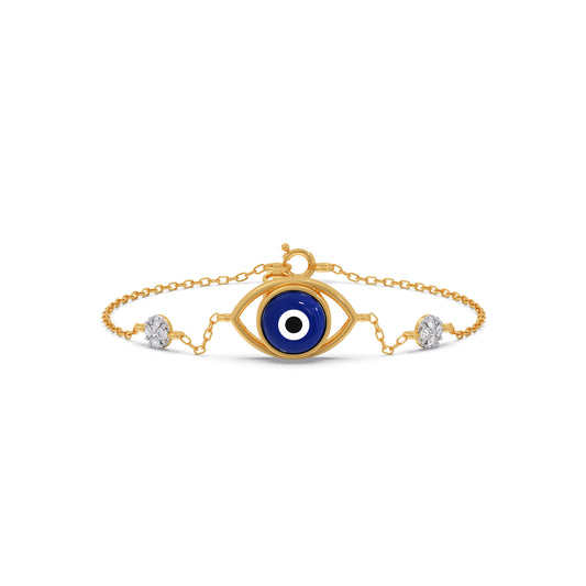 Lumiere Evil-Eye Diamond Chain Bracelet Lumiere Evil-Eye Diamond Chain Bracelet - Yellow