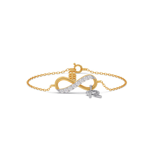 Unending Light Link R Diamond Kids Bracelet Unending Light Link R Diamond Kids Bracelet - Yellow