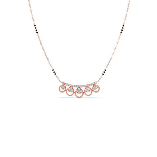 Celestial Cascade Diamond Mangalsutra Celestial Cascade Diamond Mangalsutra - Rose