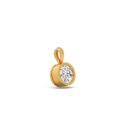 account-offers Solitaire Bezel Set Diamond Pendant