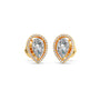 Pear-Shaped Diamond Halo Stud Earrings Pear-Shaped Diamond Halo Stud Earrings