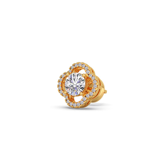 account-offers Floral Diamond Halo Studs