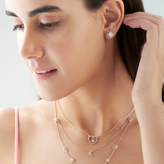 Trillion-Shape Halo Diamond Stud Earrings Trillion-Shape Halo Diamond Stud Earrings - MQ