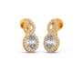 Oval Halo Infinity Diamond Stud Earrings Oval Halo Infinity Diamond Stud Earrings