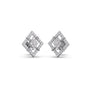 Rhombus Diamond Stud Platinum Earrings Rhombus Diamond Stud Platinum Earrings
