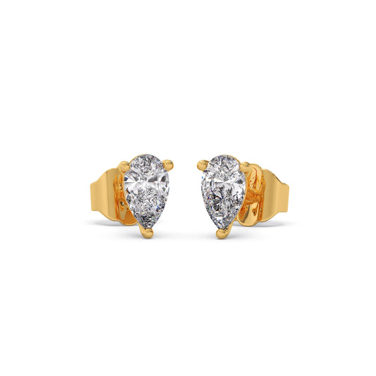 Graceful Pear Cut Diamond Earrings Graceful Pear Cut Diamond Earrings - Yellow
