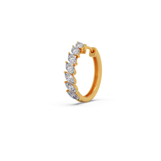 Marquise Hoop Diamond Earrings Marquise Hoop Diamond Earrings