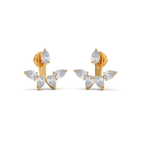 Pear Bloom Diamond Earrings