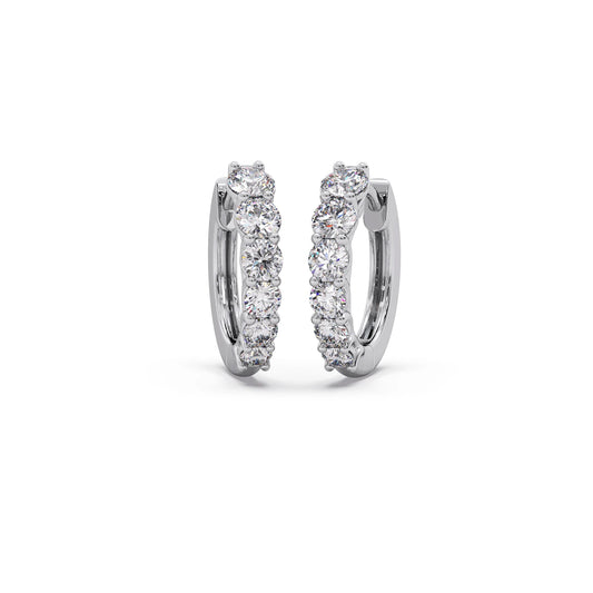 Everyday Round Diamond Earring Everyday Round Diamond Earring - White