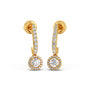 Diamond Stud and Halo Dangle Earrings Diamond Stud and Halo Dangle Earrings