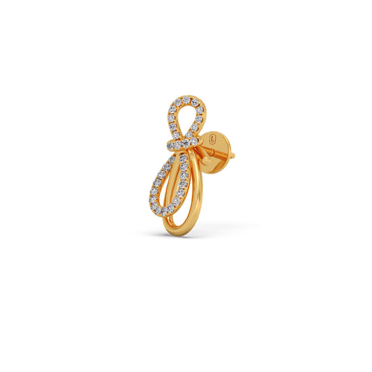 Infinity Loop Stud Earrings Infinity Loop Stud Earrings - Yellow