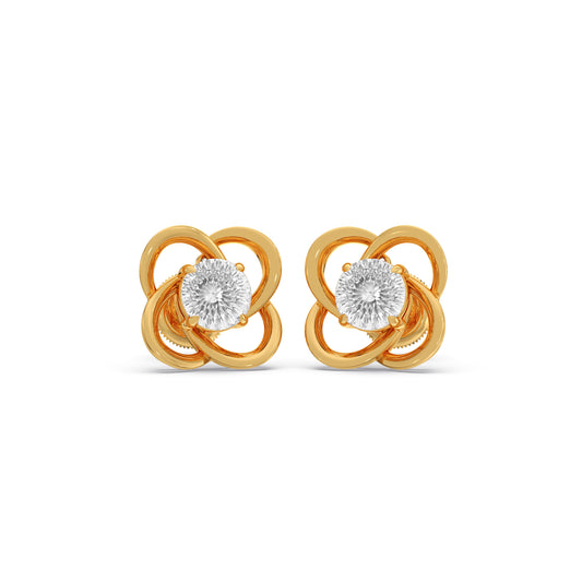 Portuguese Floral Stud Earrings Portuguese Floral Stud Earrings - Yellow