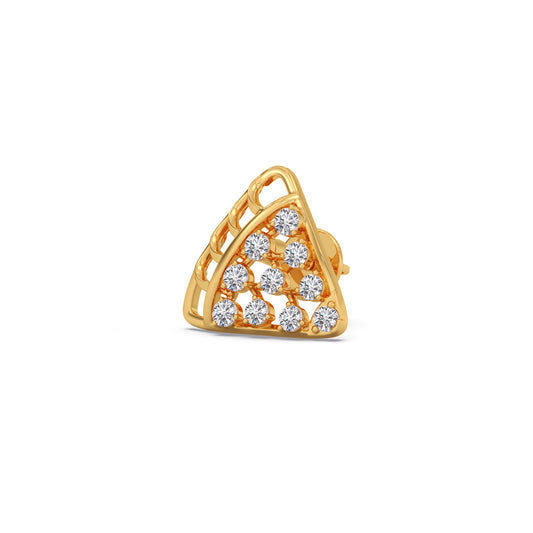 account-offers Round Diamond Triangle Earrings