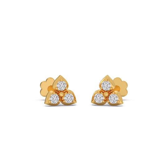 Trio Stud Diamond Earrings Trio Stud Diamond Earrings - Yellow