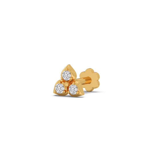Trio Stud Diamond Earrings Trio Stud Diamond Earrings - Yellow