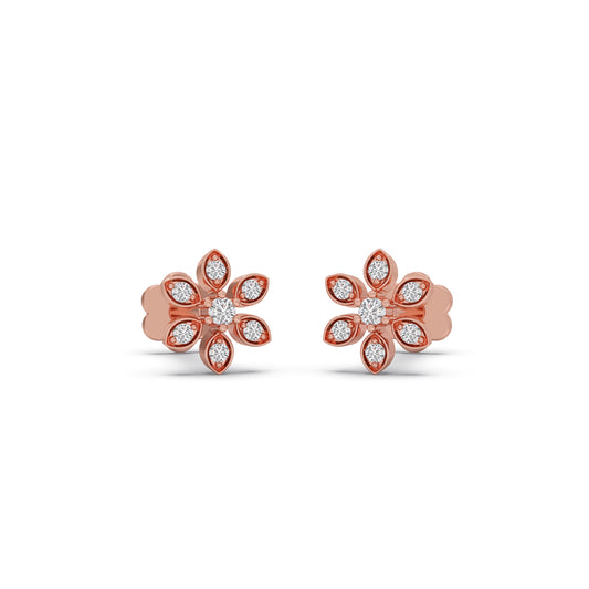 Blossom Diamond Earrings Blossom Diamond Earrings - Rose