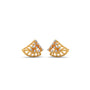 Triangular Fan Round Diamond Stud Earrings Triangular Fan Round Diamond Stud Earrings