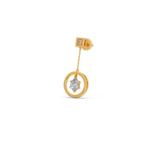 Hexa Loop Dangling Earrings Hexa Loop Dangling Earrings