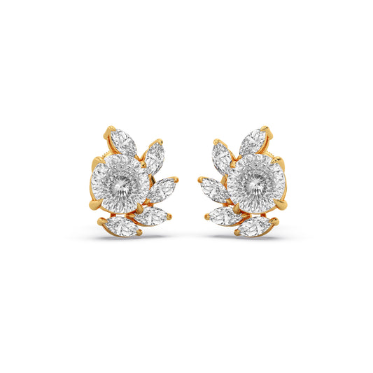 Portuguese Sparkline Stud Earrings Portuguese Sparkline Stud Earrings - Yellow
