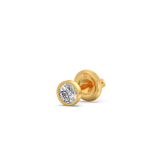 The Classic Bezel Stud Earrings The Classic Bezel Stud Earrings