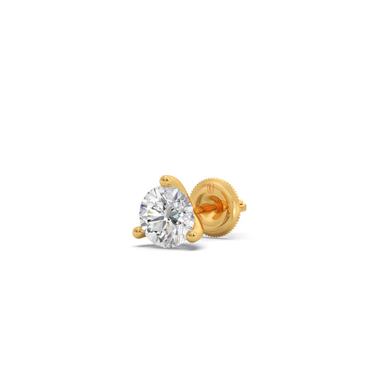 3-Prong Set Round Diamond Solitaire Stud Earrings 3-Prong Set Round Diamond Solitaire Stud Earrings