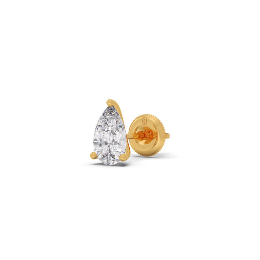 The Classic Pear Drop Solitaire Earrings The Classic Pear Drop Solitaire Earrings - Yellow