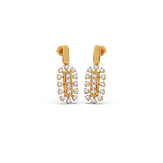 Glint-Swing Diamond Dangling Earrings Glint-Swing Diamond Dangling Earrings - Yellow